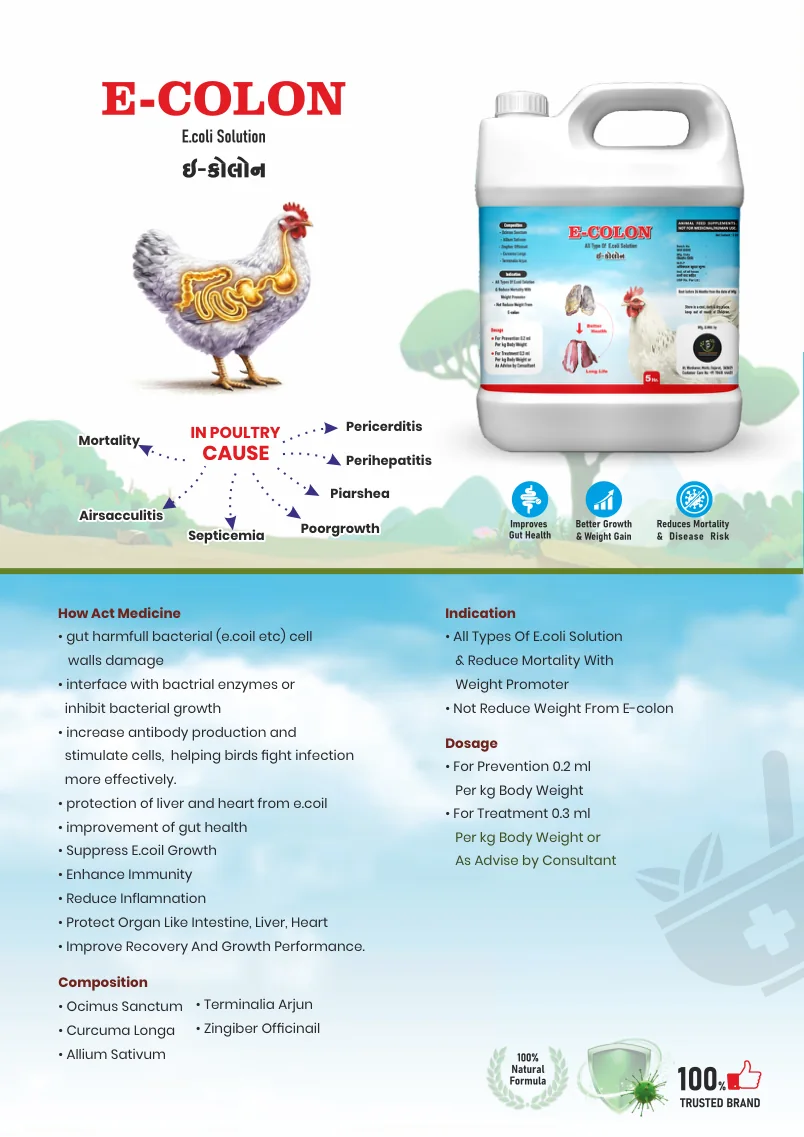 E-Colon official product brochure page
