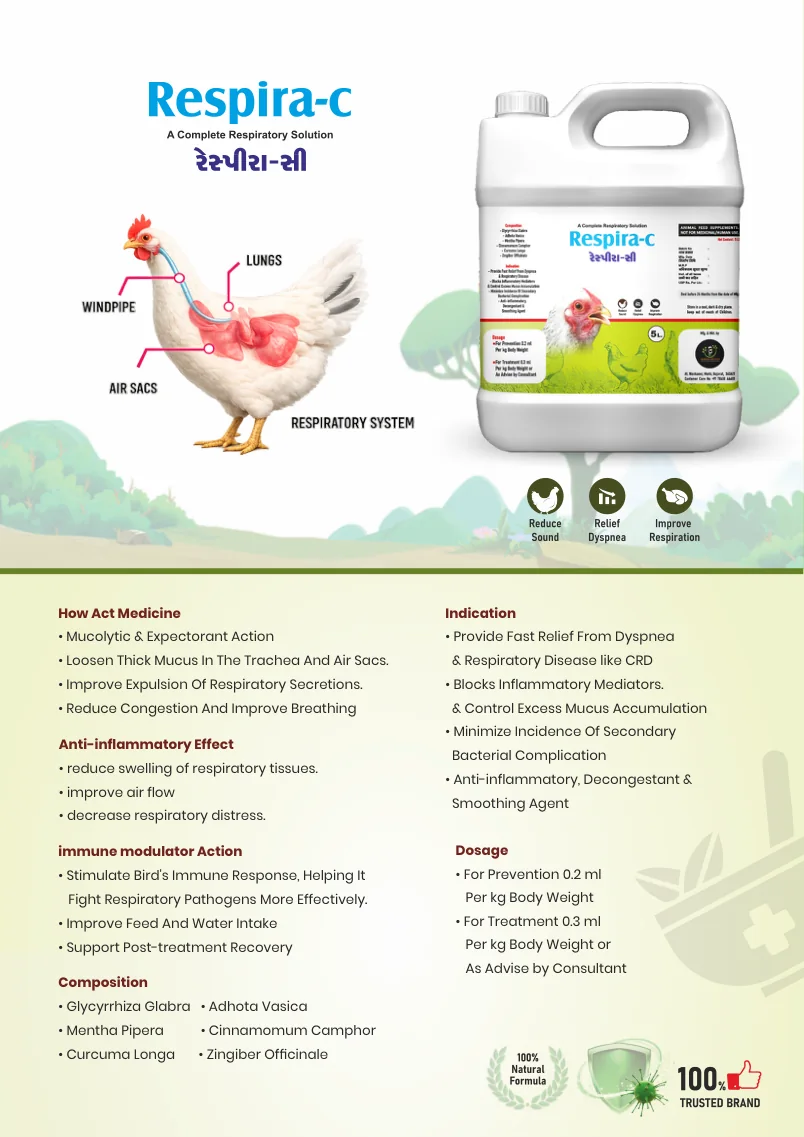 Respira-C official product brochure page